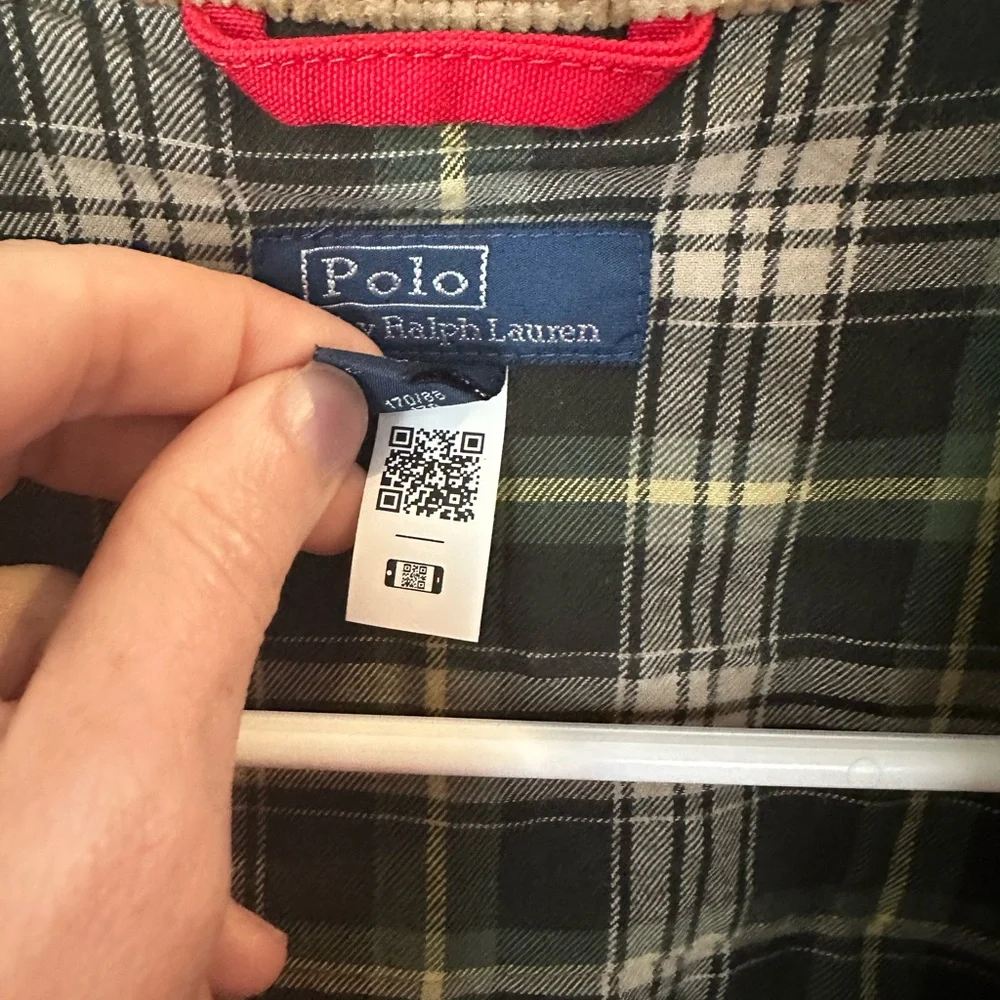 Polo Ralph Lauren Canvas Barn Jacket Women’s Small Red Cord Collar-read descr - Picture 7 of 10